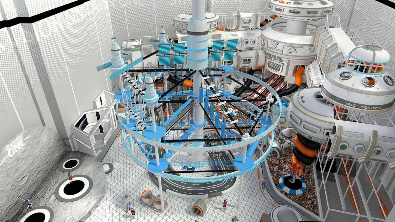 Space Theme Indoor Playground